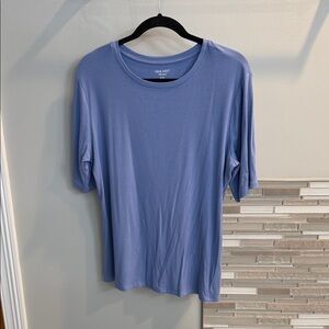 Nine West Blue Short Sleeve Top